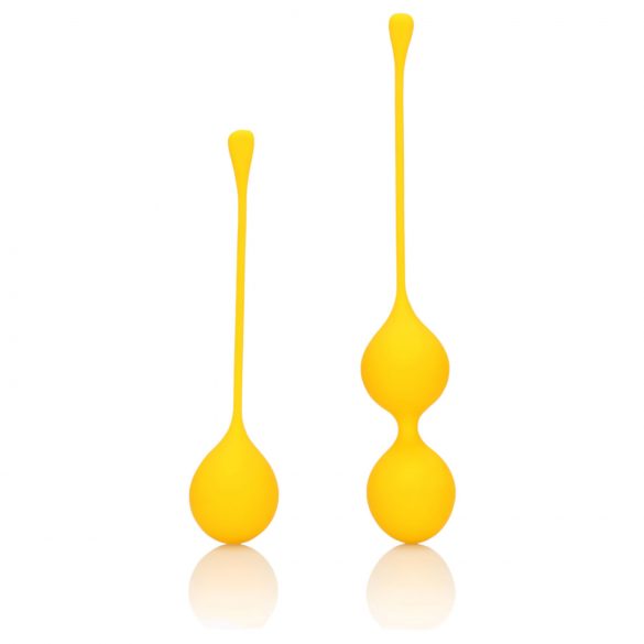 Loveline - Silicone Kegel Balls Set - 2 Piece (Yellow)