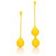 Loveline - Silicone Kegel Balls Set - 2 Piece (Yellow)