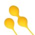 Set di Sfere per Pavimento Pelvico in Silicone Loveline - Bi-componente (giallo)