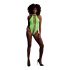 Ouch! - Fluorescent Open Bodysuit (Neon Green)