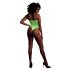 Body neon verde cu efect de bandă fluorescentă - Ouch!  - XL-4XL