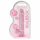 REALROCK - Transparent Realistic Dildo - Pink (17cm)