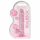 REALROCK - półprzezroczyste, realistyczne dildo - różowe (17 cm)