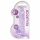 CLEAR REALISTIC DILDO - Purple (7.5 inches)