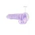 CLEAR REALISTIC DILDO - Purple (7.5 inches)