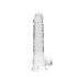 REALROCK - permatomas realistinis dildo - skaidrus (19cm)