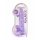 REALROCK - permatomas realistiškas dildo - violetinis (22 cm)