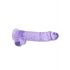 REALROCK - dildo réaliste transparent - violet (22cm)