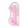 REALROCK - Dildo Realistico Trasparente in Tonalità Rosa (22cm)