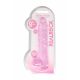 REALROCK - Transparent Realistic Dildo - Pink (22cm)