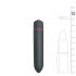 Easytoys Bullet - Waterproof Stick Vibrator (Black)