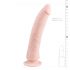 Easytoys - zuignap siliconen dildo (21cm) - naturel