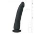 Easytoys - dildo din silicon 100%, cu ventuză (21cm) - negru