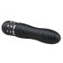 Easytoys Diamond Gerippt - gerippter Stabvibrator (schwarz)