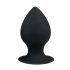 EasyToys Round XL Butt Plug - Anal Dildo (Black) - Extra Large