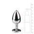 Easytoys Metal Anal Plug Dildo (Silver-White)