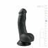 Easytoys - Saugnapf, Hoden Dildo (15cm) - Schwarz