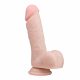 Easytoys - Suction Cup Dildo with Balls (17.5cm) - Natural