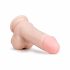 Easytoys - dildo s prísavkou a semenníkmi (17,5cm) - telová farba