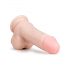 Easytoys - Suction Cup Dildo with Balls (17.5cm) - Natural