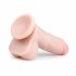 Easytoys - dildo s prísavkou a semenníkmi (17,5cm) - telová farba