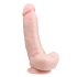 Easytoys - iminapaga munanditega dildo (20cm) - naturaalne