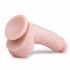 Easytoys - Sugfots Dildo med kulor (20cm) - Natur