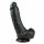 Easytoys - pripenjalni, testisni dildo (20 cm) - črn