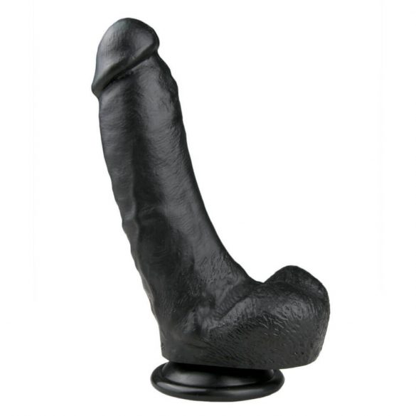 Easytoys - zaciskane dildo do jąder (20 cm) - czarne