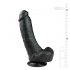 Easytoys - zaciskane dildo do jąder (20 cm) - czarne