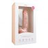 Easytoys - sugfotad dildo med pung (22,5 cm) - natur