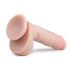 Easytoys - dildo s prísavkou a semenníkmi (22,5cm) - telová farba