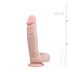 Easytoys - dildo s prísavkou a semenníkmi (22,5cm) - telová farba