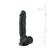 Easytoys - Suction Cup Dildo with Balls (22.5cm) - Black