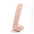 Dildo ventouse avec testicules (26,5 cm) – naturel