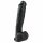 Easytoys - iminapaga, munanditega suur dildo (26,5cm) - must