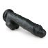 Easytoys - Saugnapfbasiertes, Hoden großes Dildo (26,5 cm) - schwarz