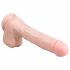 Easytoys - piesūceknis, dzimumlocekļa formas liels dildo (29,5 cm) - dabīgs