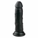 Easytoys - realistični dildo s vakuumom (15,5 cm) - crni