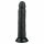 Easytoys - realistični dildo s vakuumskim čašicama (20,5 cm) - crni