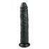 Easytoys - zuignap grote dildo (28,5 cm) - zwart