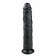 Easytoys - Bardzo duże dildo z zaciskiem (28,5 cm) - czarne