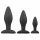 Set di Dildo Anali Easytoys Rocket - Nero (3 pezzi)