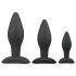 Set di Dildo Anali Easytoys Rocket - Nero (3 pezzi)