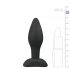 Easytoys - Small Silicone Butt Plug (Black)