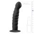 Easytoys Rippen - Saugnapf anale Dildo (14cm) - schwarz