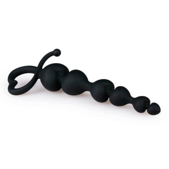 Dildo Anale a Perle EasyToys (Nero)