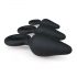 Easytoys - set dildo anal cu inel de prindere - 3 bucăți (negru)