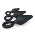 Easytoys Anal Dildo Set with Suction Cup - 3pcs (Black)