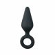 Dildo anal Easytoys Pointy S - negru - mic